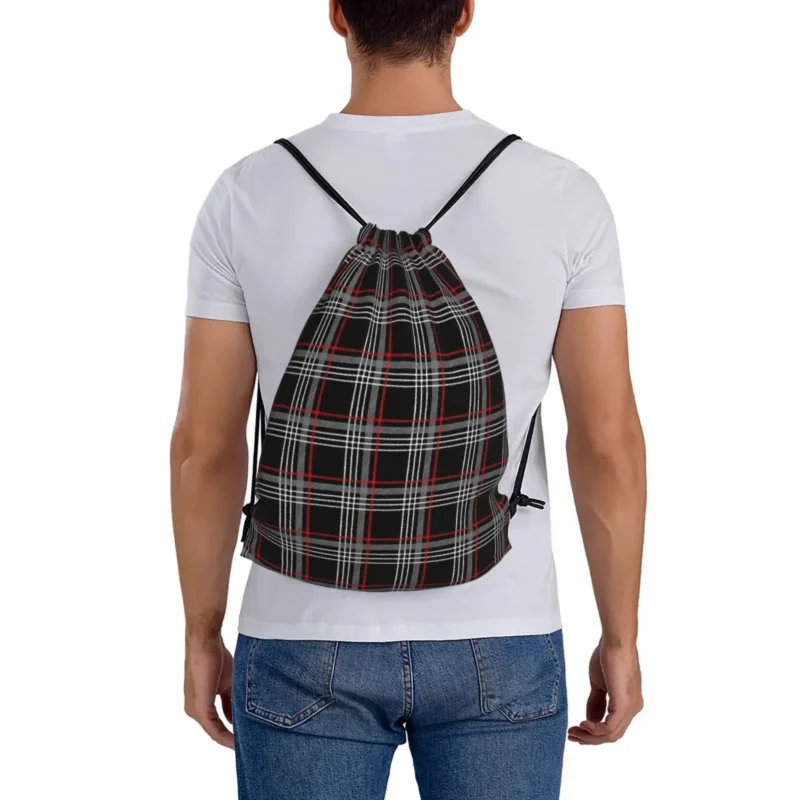 Sacs à dos Tartan rouge – Image 5